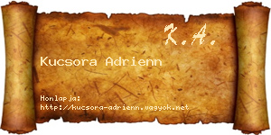 Kucsora Adrienn névjegykártya