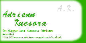 adrienn kucsora business card